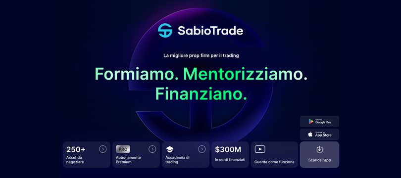 Immagine Recensione SabioTrade: Formazione e Prop Firm per Trader